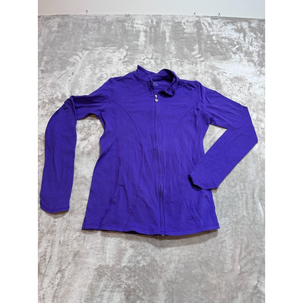 Beyond Yoga Jacket Womens Size Small Purple Supplex Lycra Full Zip Performance